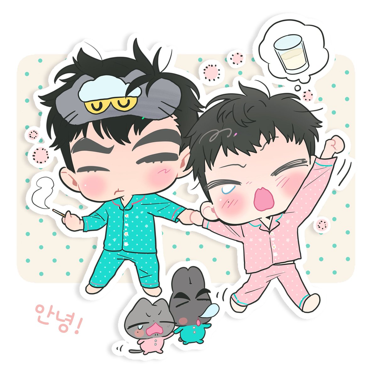 Kotusyuu's tweet photo. #gtop 新睡衣！💤💤 https://t.co/dqgkOth1Tv
