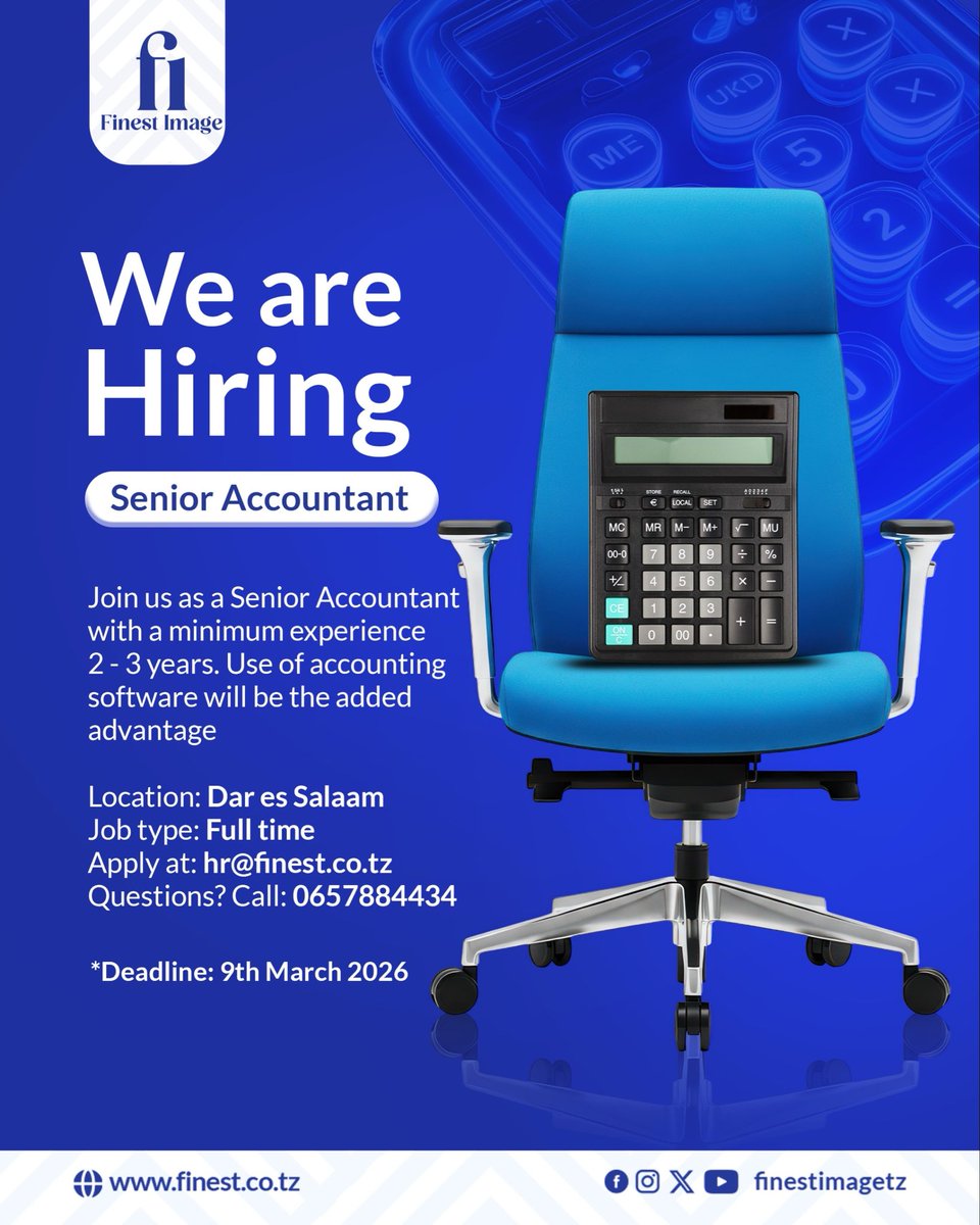 finestimagetz's tweet photo. Kindy send your CV https://t.co/VTcyYfsE8r