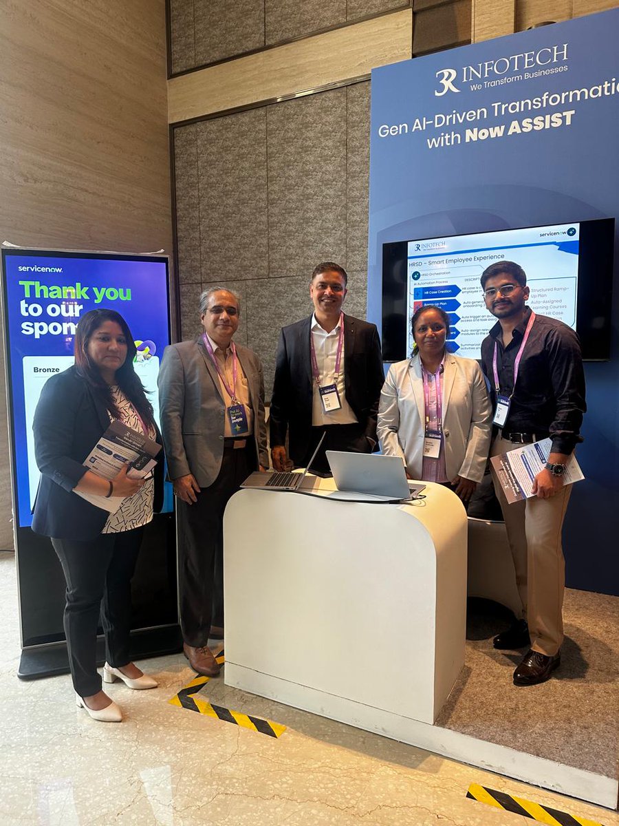 3RInfotech's tweet image. We were proud to sponsor the @ServiceNow AI Summit in Mumbai on 5th March 2026.

#3RInfotech #GenAI #ServiceNow #AISummit #DigitalTransformation #NowAssist