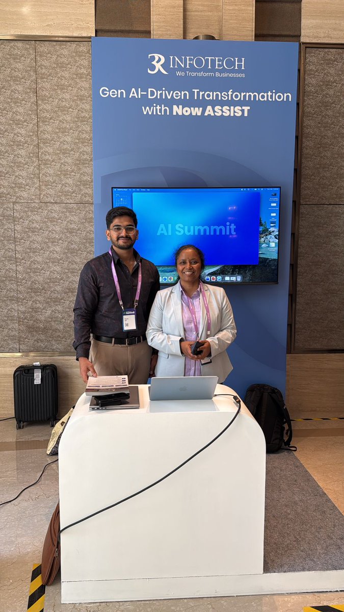 3RInfotech's tweet image. We were proud to sponsor the @ServiceNow AI Summit in Mumbai on 5th March 2026.

#3RInfotech #GenAI #ServiceNow #AISummit #DigitalTransformation #NowAssist