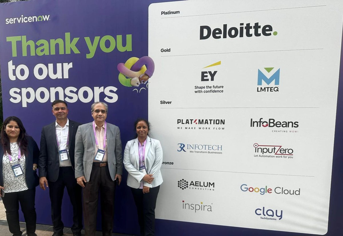 3RInfotech's tweet image. We were proud to sponsor the @ServiceNow AI Summit in Mumbai on 5th March 2026.

#3RInfotech #GenAI #ServiceNow #AISummit #DigitalTransformation #NowAssist