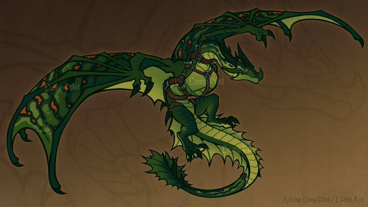 LP0stArt's tweet image. Custom design for @_DH108 #dragon