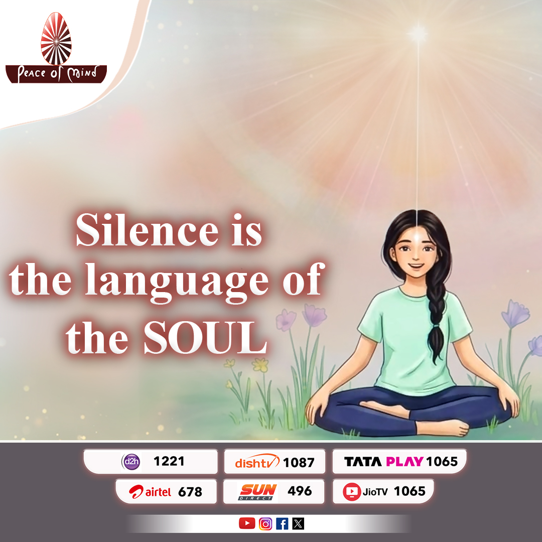 peaceofmindtv's tweet photo. Silence is the voice of the soul.✨
#peaceofmindtv #brahmakumaris #silence #soullanguage #innerpeace #spiritualwisdom #mindfulliving #divineconnection #peacefulmind https://t.co/14dYfcUJjx