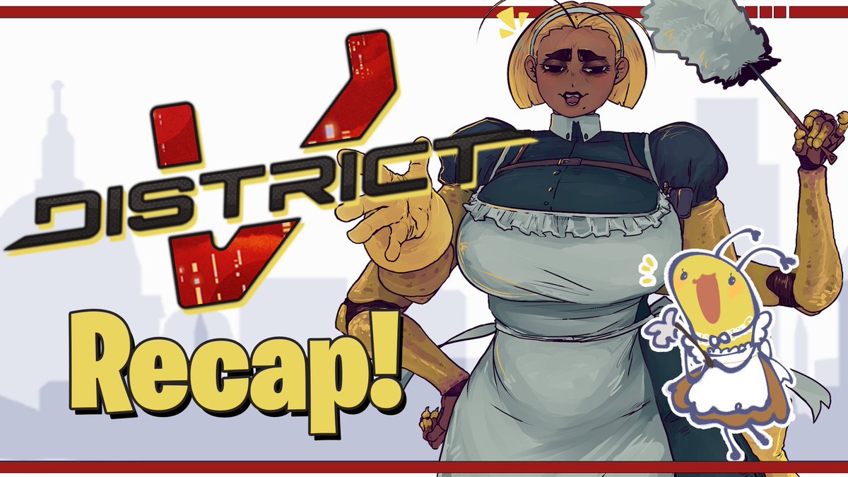 【#DistrictV | Recap】

⏰ 7:30 PM CST
🔗 youtube.com/live/klKQUCtxV… || twitch.tv/banenaa

Tags
LIVE/Clips - #BeeNena
Art - #BanenArt