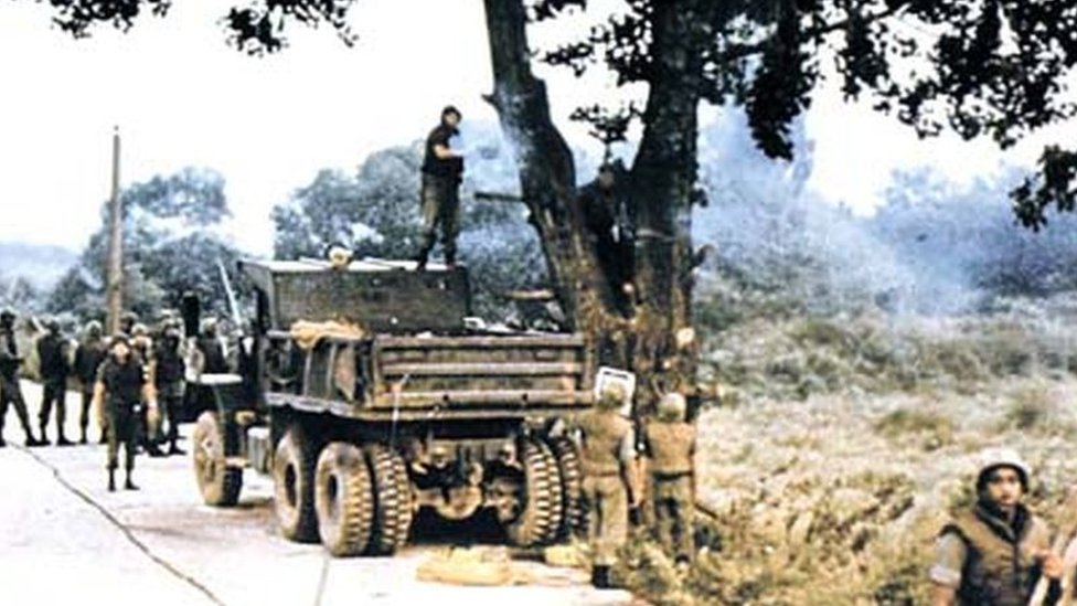 The Most Expensive Tree Trimming in History

On August 21, 1976, the United States military launched the single most expensive gardening operation in human history to cut down one poplar tree.

Three days earlier, two American officers had been brutally hacked to death with their