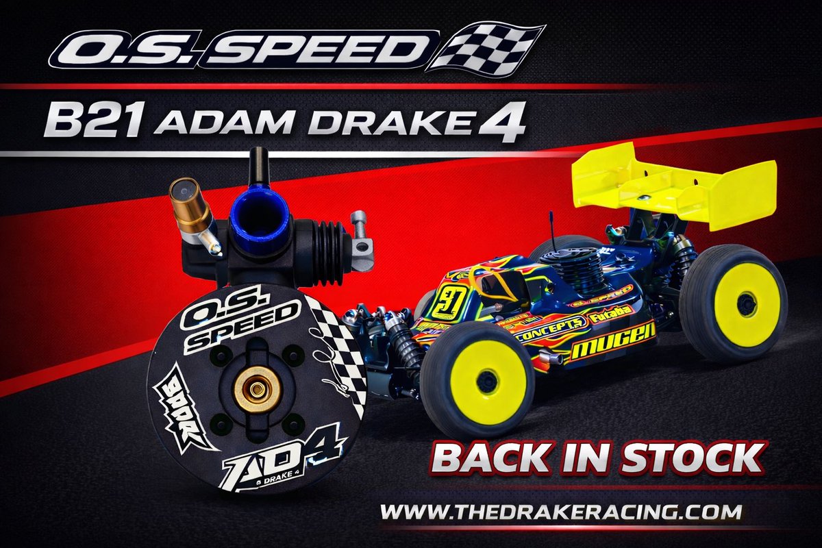 adamdrake117's tweet image. 🔥 O.S. Speed B21 Adam Drake 4 🔥 #drake #drakein #ad4 #backinstock thedrakeracing.com