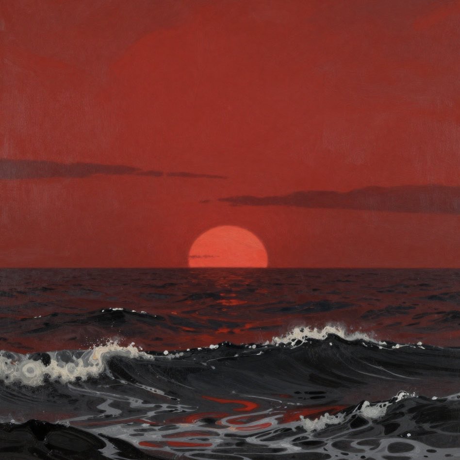 SavenSatow's tweet image. "Setting Sun" by Saven Satow with AI
#SettingSun
#Iran
#USA
#HighSeas
#Romanticism
#art
#ai