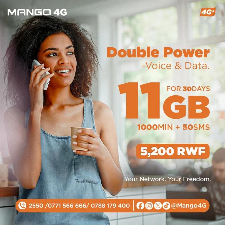 Mango4G's tweet image. Big data. Hours of tea-spilling calls. A sprinkle of texts for that one friend who still thinks SMS is retro-cool. All under 5,200 RWF?
This deal is hotter than your situationship. 🔥

#truly4gnetwork #getcozywithus