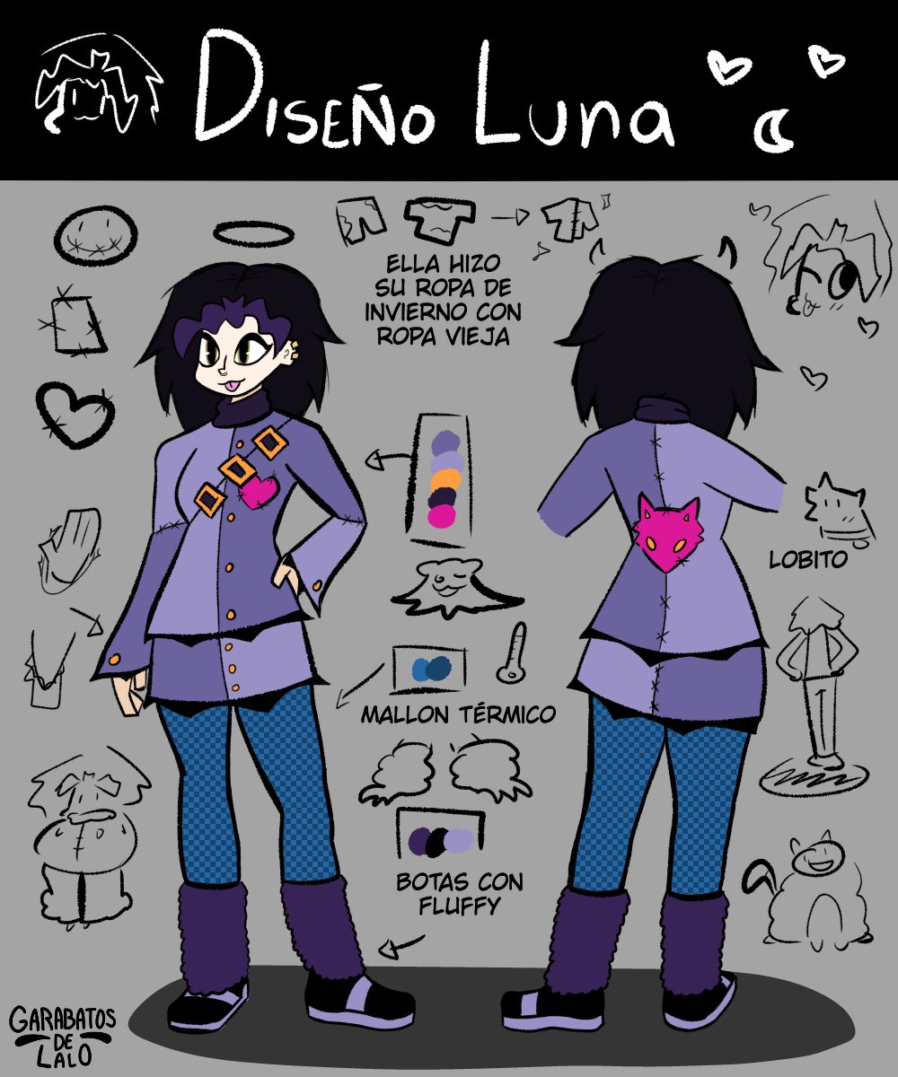 GarabatosDeLalo's tweet photo. Diseño de Luna! (No es del cómic principal aclaro xd)
Ella es amiga de Lola, y vive con ella y sus otros 3 amigos en un departamento grande en el centro :b
Ya subiré los demás amigos de Lola y Luna... En cuanto los dibuje x"D https://t.co/1PbeRIaeCO