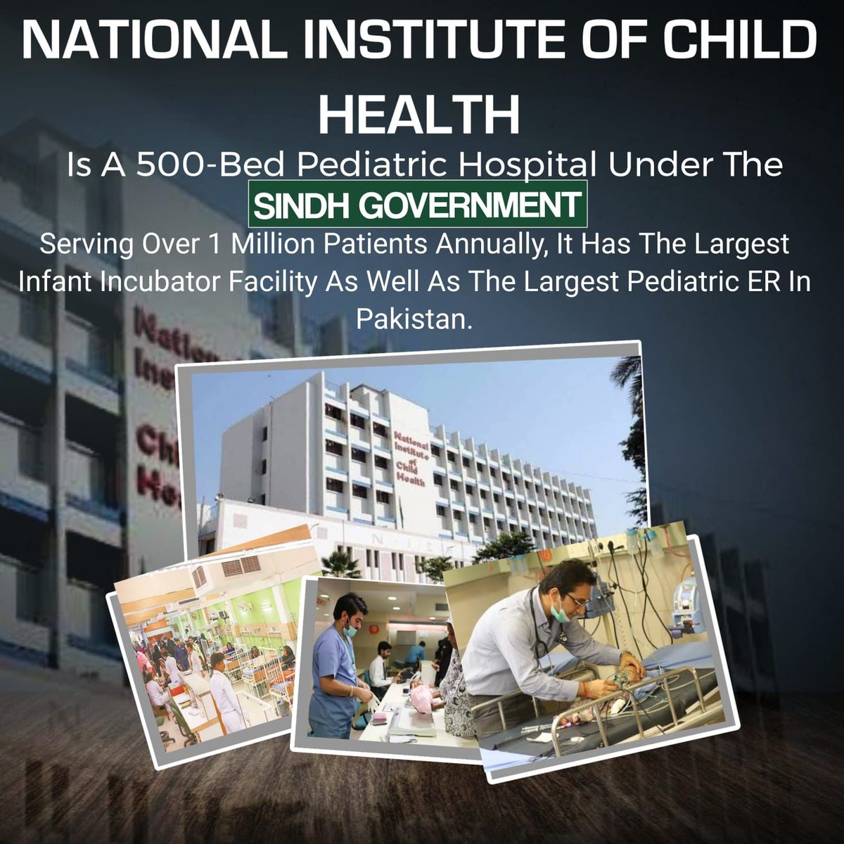 Serving children with commitment and care. #NICHbySindhGovt
