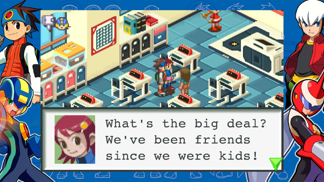 Ryuyin_Ovi's tweet image. 🤔¿Me pregunto quién de las 2 es un personaje principal?, es todo un misterio. 
Luego de años estoy volviendo a jugar #Megaman #BattleNetwork de la #LegacyCollection 
🥹Que buenos recuerdos