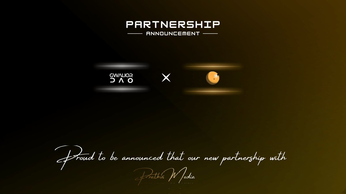 Stories shape movements and we found the right storytellers. 

Welcoming Prathvi Media as our Media Partner at <a href="/gwaliordao_/">GWALIOR DAO</a> 

Rooted locally. Thinking globally. 🌱