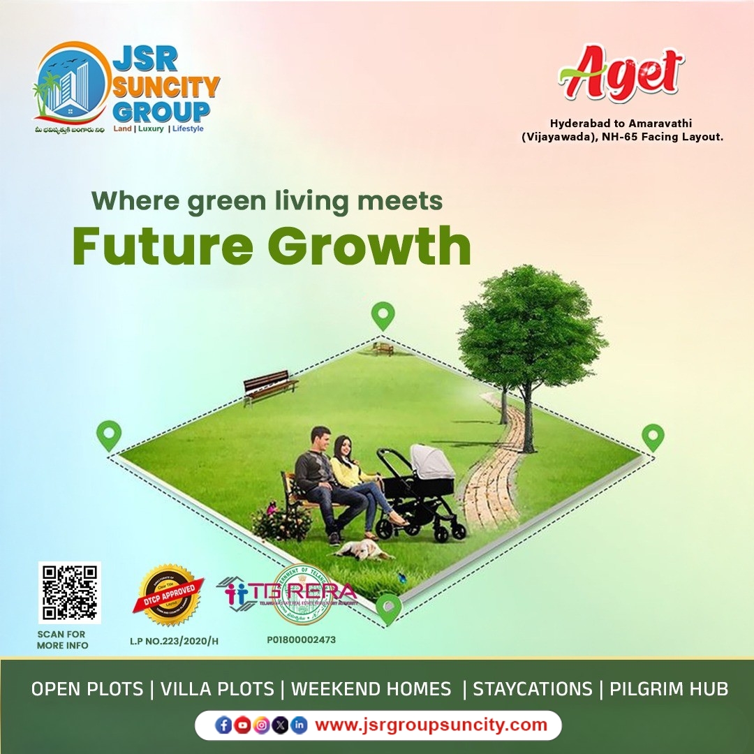 jsrgroup2's tweet image. Where green living meets future growth 🌿🏡
Experience a perfect blend of nature, comfort, and smart investment at Aget – NH-65 Highway Facing Layout by JSR Group SunCity. Designed for those who value peaceful surroundings and promising appreciation
#OpenPlots #VillaPlots