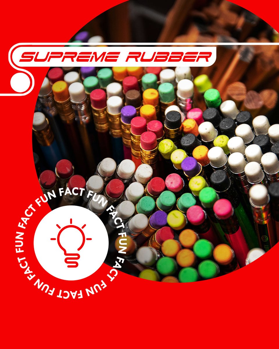 SupremeRubber's tweet image. FUN FACT: In 1770, English chemist Joseph Priestley observed that a piece of natural rubber sap worked far better, thus giving the material its common name, "rubber".

#supremerubber #rubberrollers #hypalon #silicone #neoprene #naturalrubber #nitrile #ebonite #EPDMrubber
