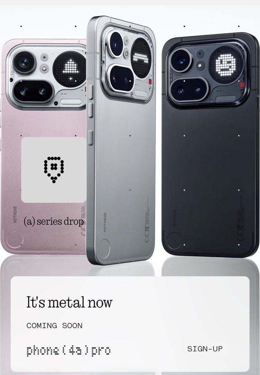Jonam_manny's tweet photo. #NothingPhone4aPro is dope 🔥🔥 Kudos to the designers and the deisgn team video in @YouTube looks cool! Being a #NothingPhone3a user, can't wait to upgrade it to this new metal. https://t.co/GgP6bPyLev