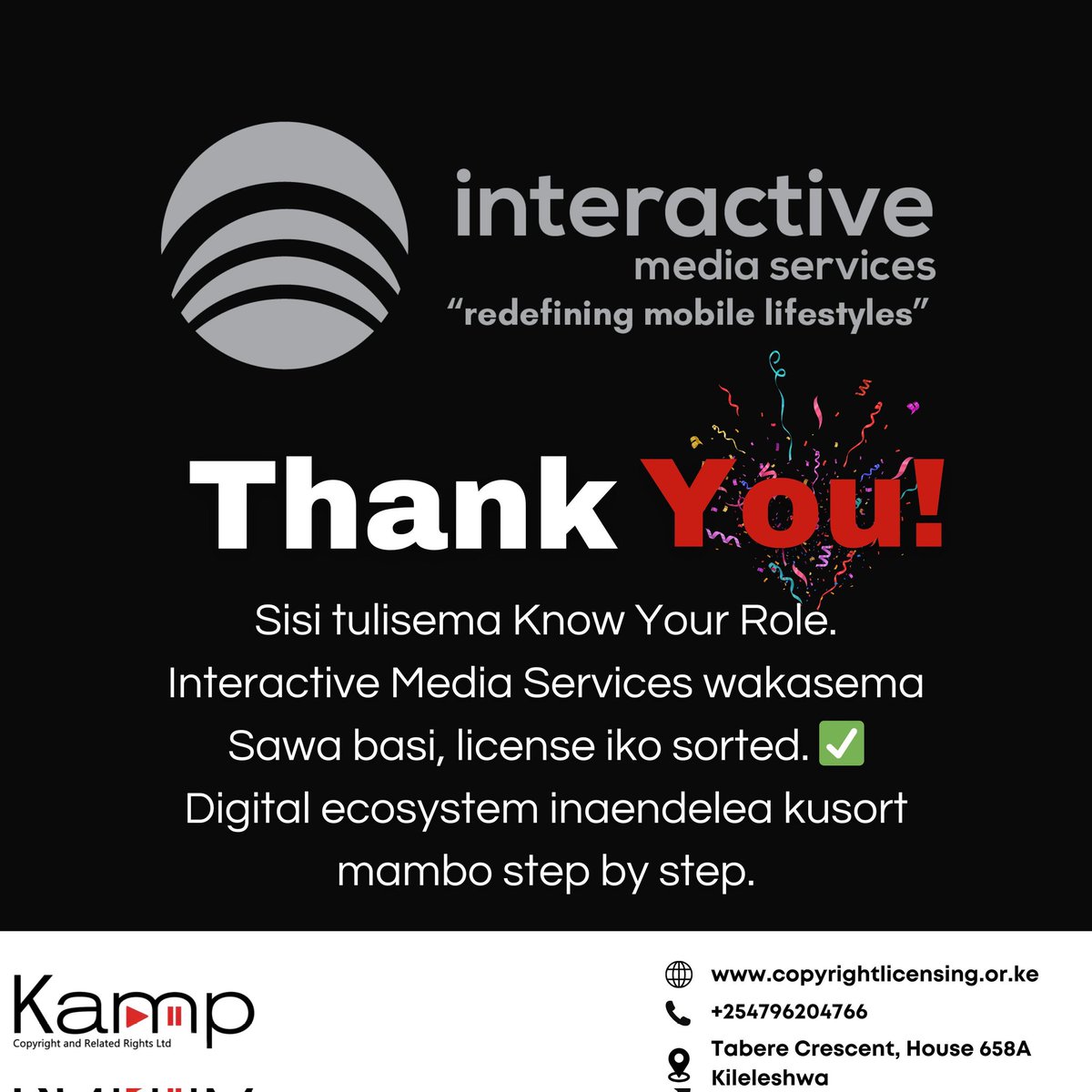 Kamp Copyright and Related Rights Limited tweet media