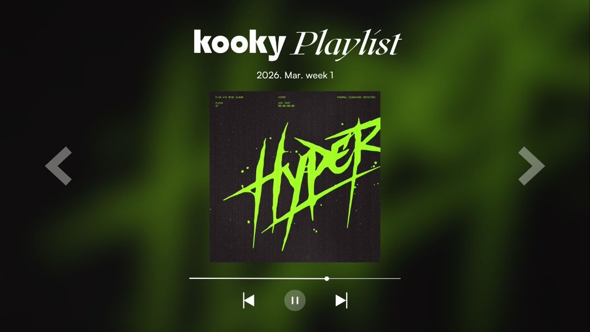 kooky__official's tweet photo. 🎧 #KookyPlaylist - 2026. March. week 1
🔗https://t.co/OOnJK8ZJ6T
🔗 https://t.co/TOqLhV6Wvz  

This week’s Kooky Playlist opens with the #1 track from our weekly streaming vote!
Who will take the main spot this week? 👀

🎵 👑 #XIN #엑신 - Dazzle Flash 
🎵 👑 #LEEJIHAM #ACE #이지함 #에이스 - Too Late
🎵  #NCTJNJM #NCT #엔시티 - BOTH SIDES
🎵#QQQ #큐큐큐 - UNCOOL
🎵 #NMIXX #엔믹스 - TIC TIC
🎵 #Hearts2Hearts #H2H #하츠투하츠 - RUDE!
🎵 #XIN #엑신 - No Clarity
🎵 #LEEJIHAM #ACE #이지함 #에이스 - Forever Mine

Wondering which songs captured everyone’s hearts this week?
The playlist says it all 💫

#KookyStreaming #SpotifyStreaming #MelonStreaming #GenieStreaming