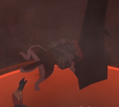 player6538's tweet image. わんこ、戦闘そっちのけでマーキング🤣
#LDOE
#魔女を追え