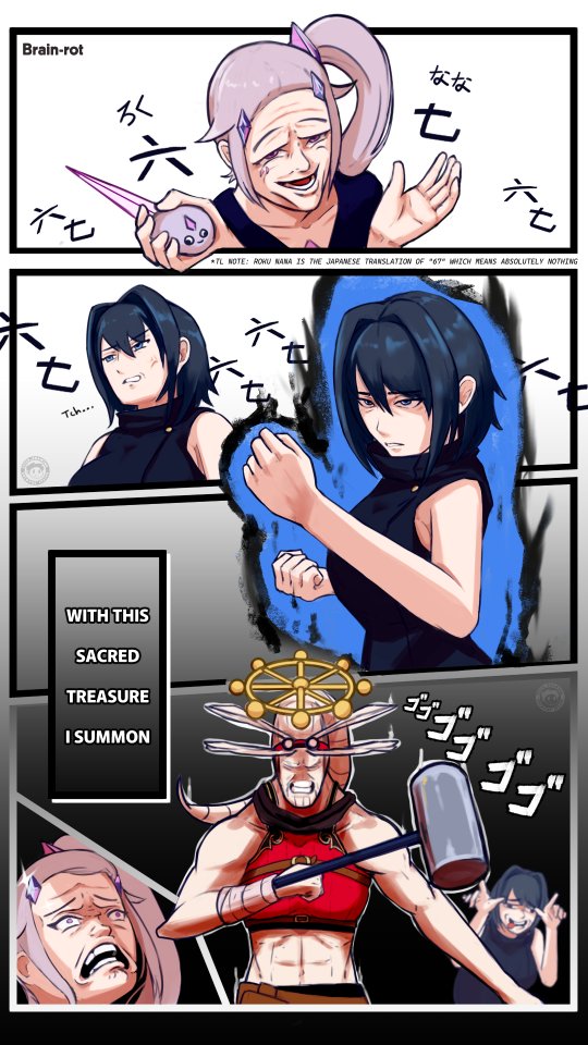 Local Brain-rotted Biboo vs Tired Clock Lady &amp; Eight-Handled Hammer Divergent Sila Divine General Kaela

#inKaela 
#kronillust 
#bijouwled