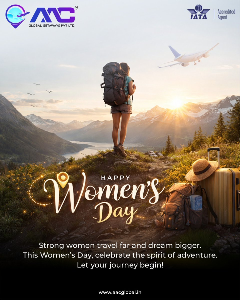 ✨ 𝗖𝗲𝗹𝗲𝗯𝗿𝗮𝘁𝗲 𝘁𝗵𝗲 𝗦𝗽𝗶𝗿𝗶𝘁 𝗼𝗳 𝗪𝗼𝗺𝗲𝗻 𝗪𝗵𝗼 𝗗𝗮𝗿𝗲 𝘁𝗼 𝗘𝘅𝗽𝗹𝗼𝗿𝗲 ✨
This International Women's Day, we celebrate the strength, courage, and dreams of women who travel far and dream even bigger. 🌍
#happywomensday2026 #happywomensday #womenwhoexplore