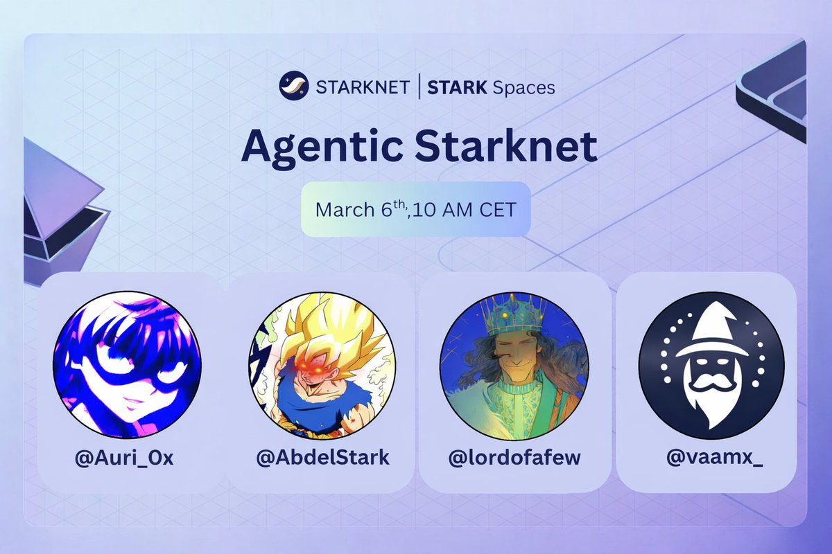 Starknet (Privacy arc) 🥷 tweet media