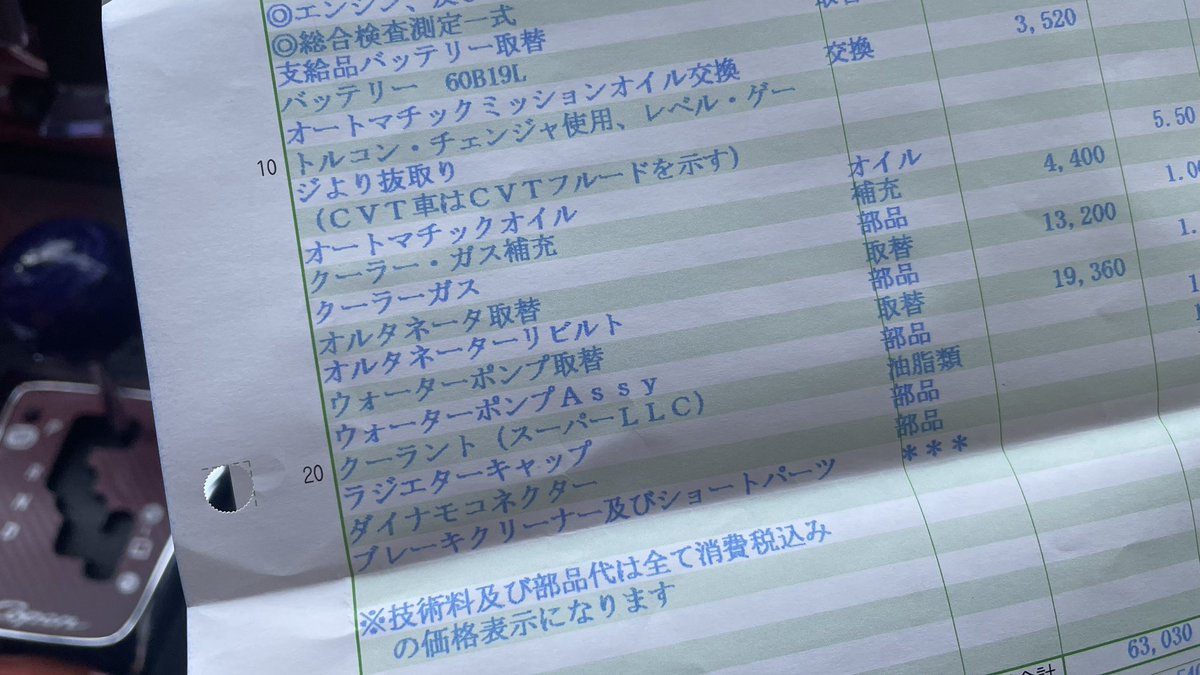 midoringoxx's tweet photo. 車検ついでに部品交換もして延命処置をした。これでまだしばらく頑張れそう！ https://t.co/t2aSx6H5xV