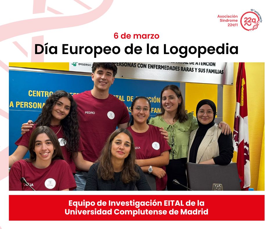 22q_es's tweet photo. Hoy, en el #DíaEuropeoDeLaLogopedia🗣️La Prof. Dra. Esther Moraleda, Dpto. de Psicología Experimental, Procesos Cognitivos y Logopedia @unicomplutense y responsable de #EITAL, destaca la importancia de la intervención logopédica en personas #22q en las diferentes etapas de la vida https://t.co/qBHAe0g2uV