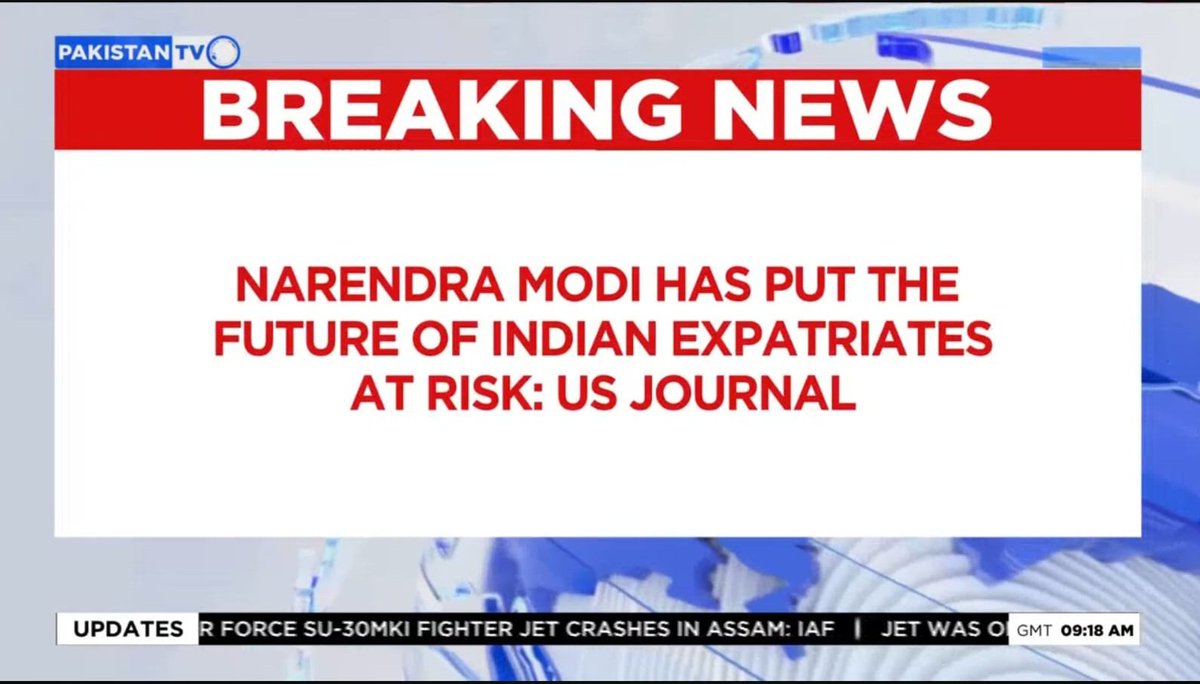 PakTVGlobal's tweet photo. American publication DC journal exposes negative consequences of Modi’s pro-Israel policy, says visit raises fears of setback to India’s interests in Gulf states. 

#ModiIsraelVisit #IndiaGulfRelations #DCJournalReport #GeopoliticsAlert #PakistanTV #PakistanTVglobal https://t.co/122H9Y8Qsb