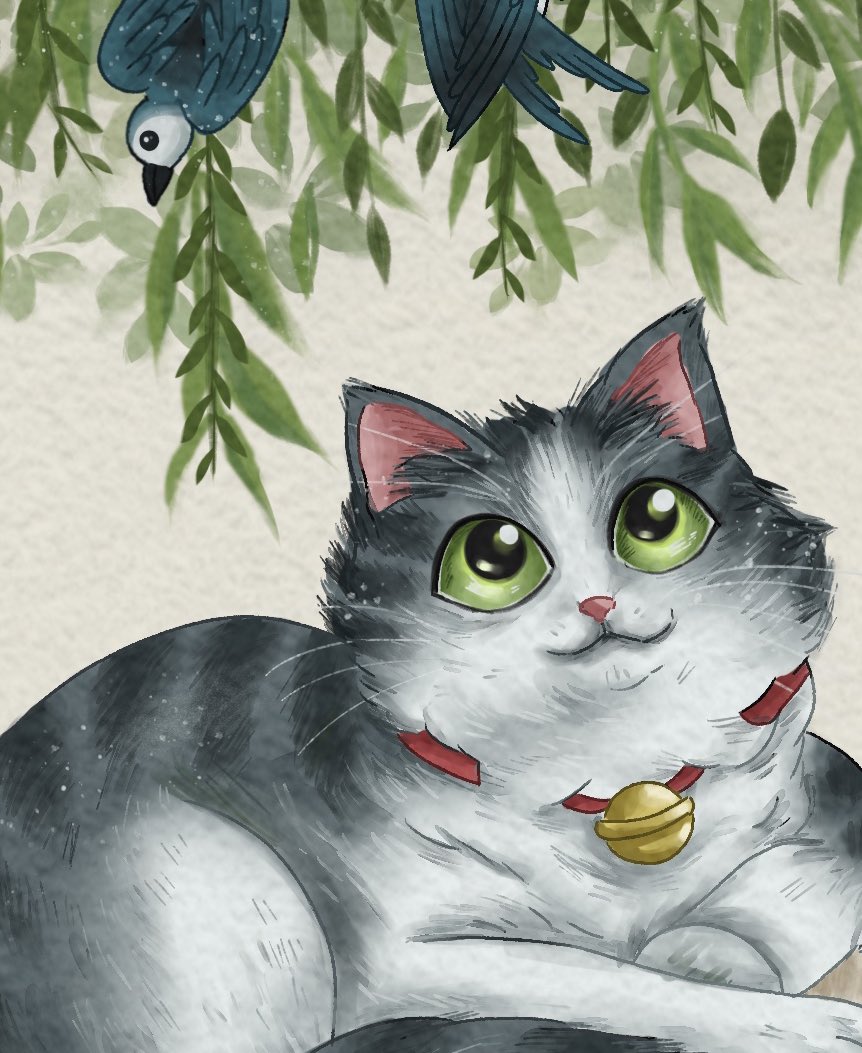 theenidy's tweet photo. Meow Meow 🐱 
#theenidy #procreateart #procreate #digitalart #digitalpainting #illustration #ArtistOnX https://t.co/jtzGHKAORr