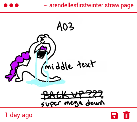 arendelles1stw's tweet photo. Truly THE experience of ao3 being down a couple days ago (with a wonderful #kdph flavor), thank you beloved anonymous strawpage artist and your unfailing humor <3 https://t.co/Pr0a1rAdsJ