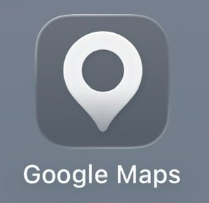 iPhoneのアイコンの設定をクリアにしてるんだけど、Googleマップのアイコンが変わった？のか吸い込まれそうな大きい丸が真ん中にあってこわい