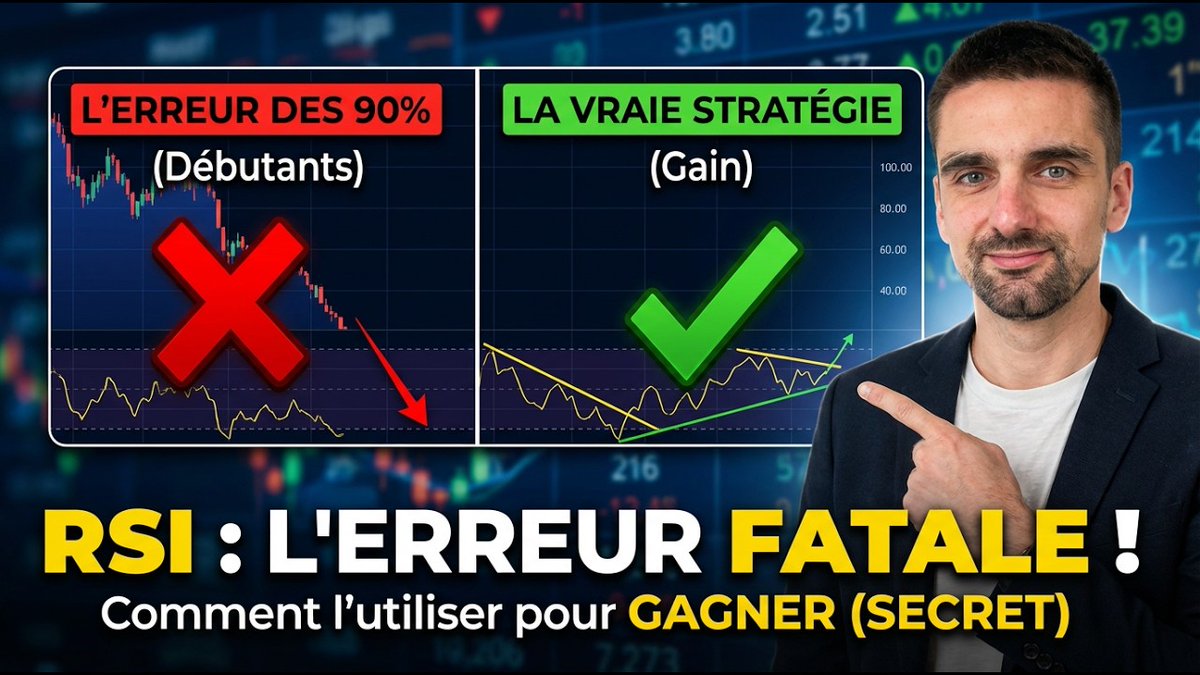 AlexTradingFr's tweet photo. ⚠️ RSI : l'erreur que font 90% des traders débutants

Cette erreur peut vous coûter cher 💸

⚠️ L'erreur n°1 avec le RSI
📊 Comment l'utiliser VRAIMENT
✅ La bonne méthode
🎯 Exemples concrets

👉 https://t.co/L8xMTA89b1

#Trading #RSI #AnalyseTechnique https://t.co/toeSSrn4tZ
