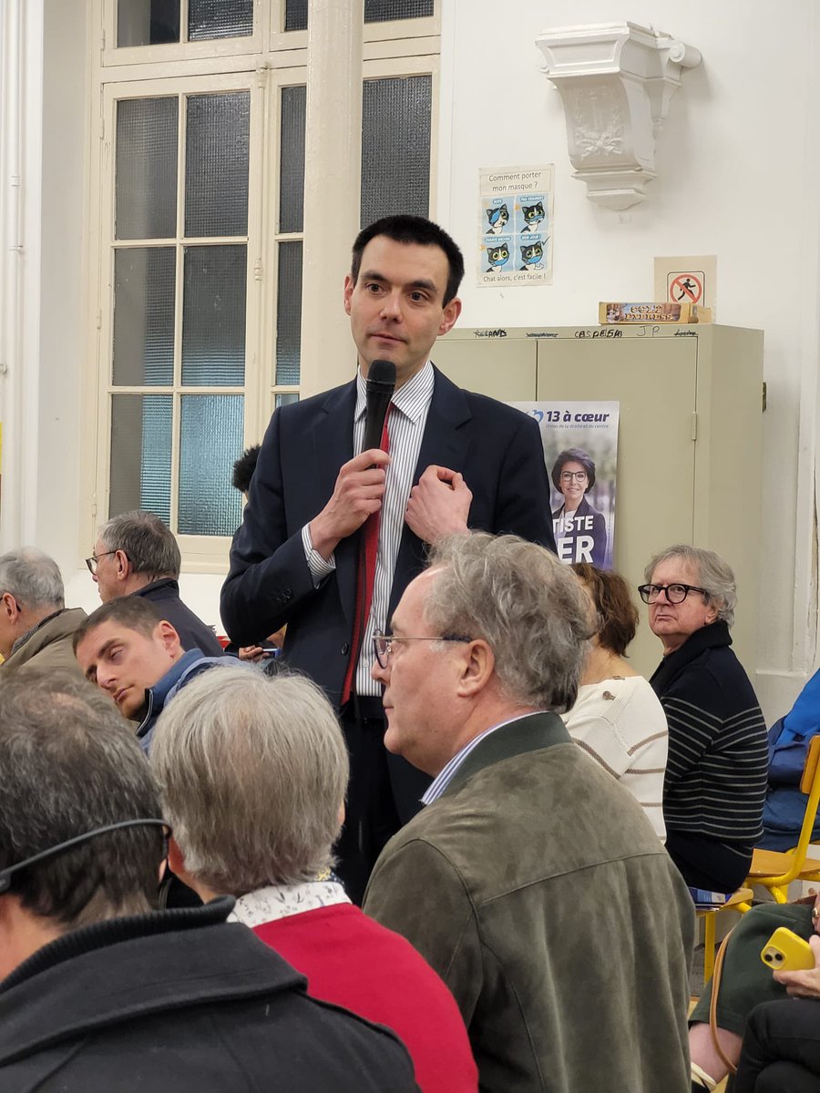 Merci à <a href="/vpecresse/">Valérie Pécresse</a> et <a href="/SylvainMaillard/">Sylvain Maillard</a> d’être venus me soutenir.
Merci à toute l’équipe de <a href="/13acoeur/">13 à coeur</a> pour le très beau succès de la réunion publique d’hier soir.
La dynamique 🚀 est nette pour <a href="/datirachida/">Rachida Dati ن</a> à #Paris13 !