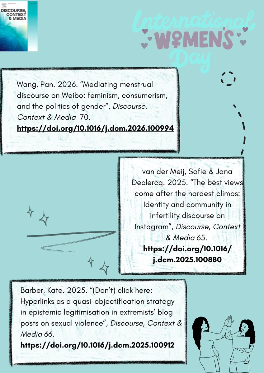 Discourse, Context and Media tweet media