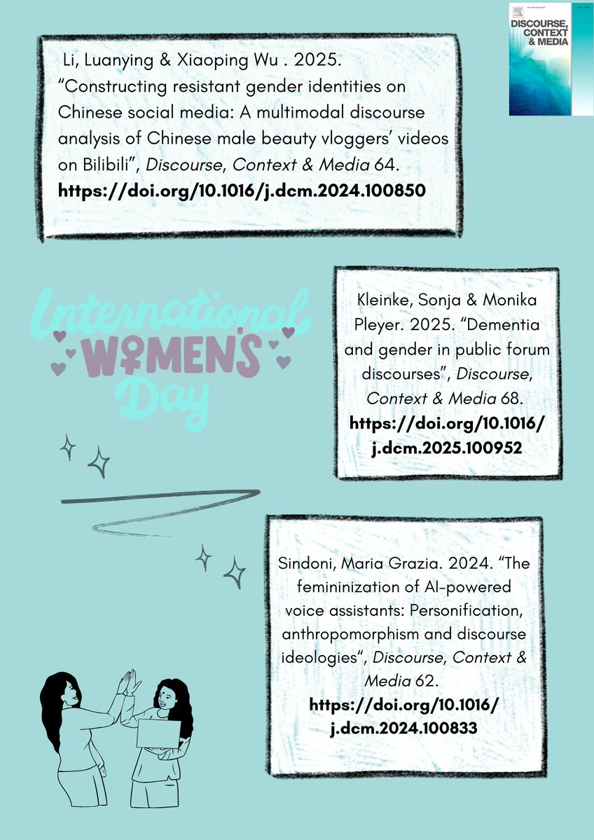 Discourse, Context and Media tweet media