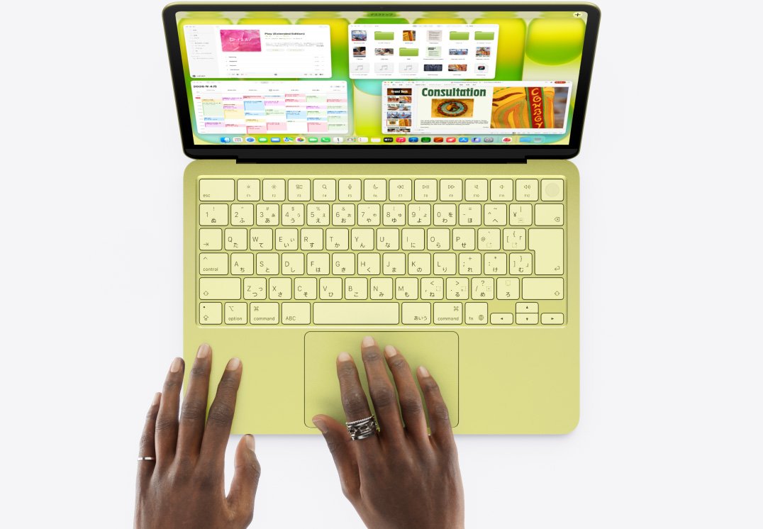 geN_8050's tweet photo. Macbook neoの黄色良いな。
すっかりwindowsに乗り換え民だけど、Apple製品ってなんか欲しくなるよね。

さあどこまでDAWが動くか。 https://t.co/5JltG1IgoT