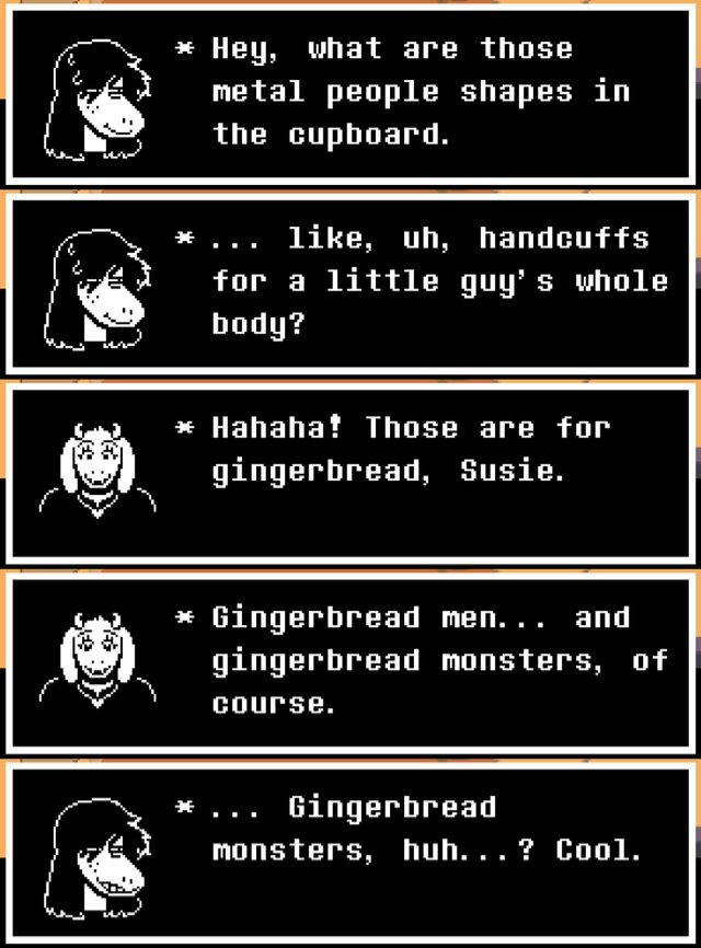 Baba_Is_Gaming's tweet photo. @druttwttakes Only two monsters we've seen bleed are Sans and Susie 

Sans is a skeleton, which this same kid mentions is weird because skeletons are a human thing

Susie is multiple times implied to have been at least raised in an all human area

Its not really rocket science https://t.co/rv12fKGd26