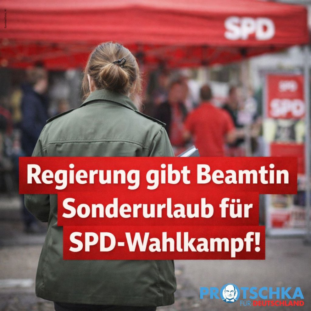 Der Sonderurlaub-Skandal der SPD-Landesregierung zieht immer größere Kreise.
Neue Details zeigen: Die SPD-Wahlkampfleiterin ist als Regierungsbeamtin beurlaubt – ihre Pensionsansprüche steigen jedoch weiter, obwohl sie aktuell für die Partei arbeitet. Das ist nichts anderes als