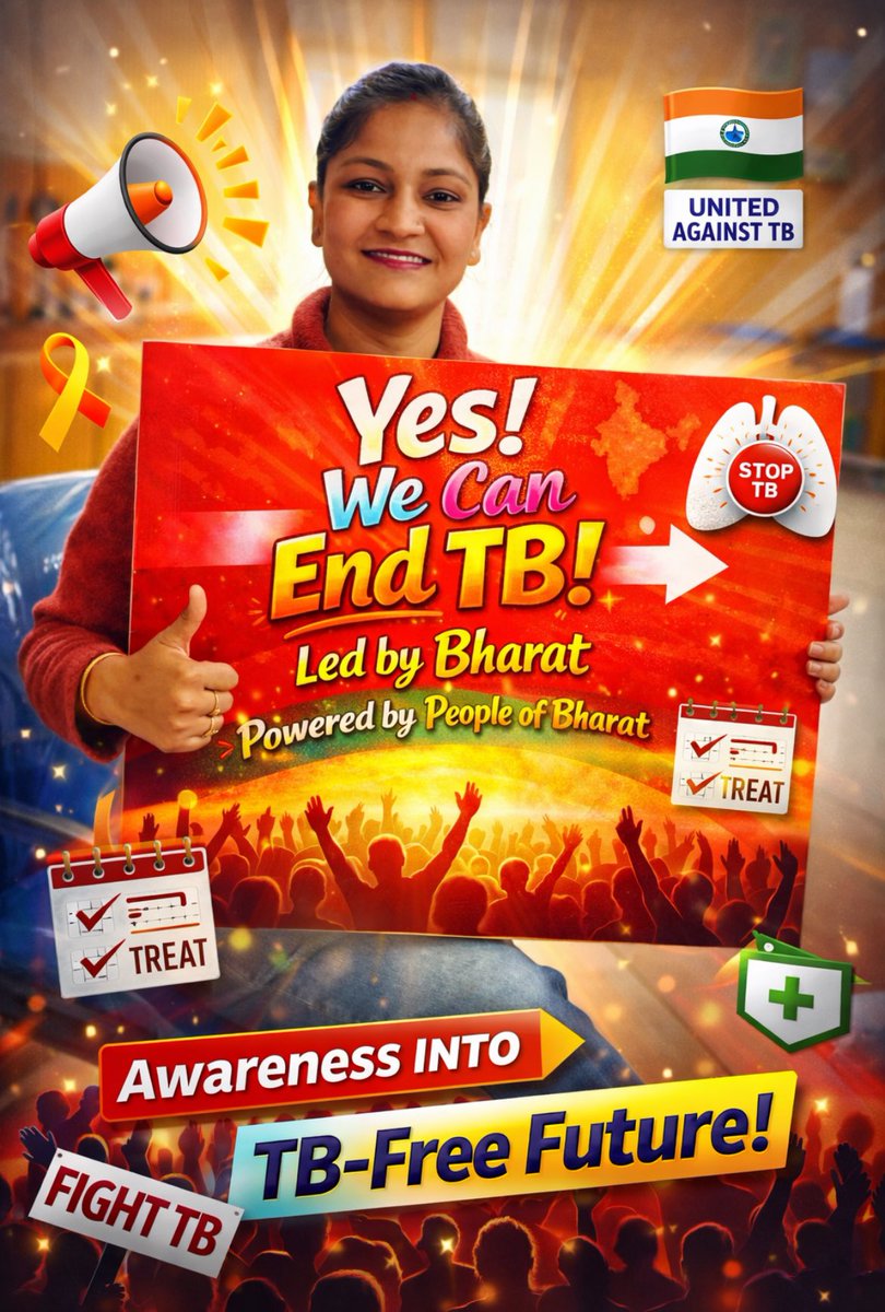 PoojaDograA's tweet photo. One step, one voice, one mission
Together we move closer to a World free from tuberculosis
#TBMuktBharat
#EndTB
#YesWeCanEndTB https://t.co/OG2TEPPfXV