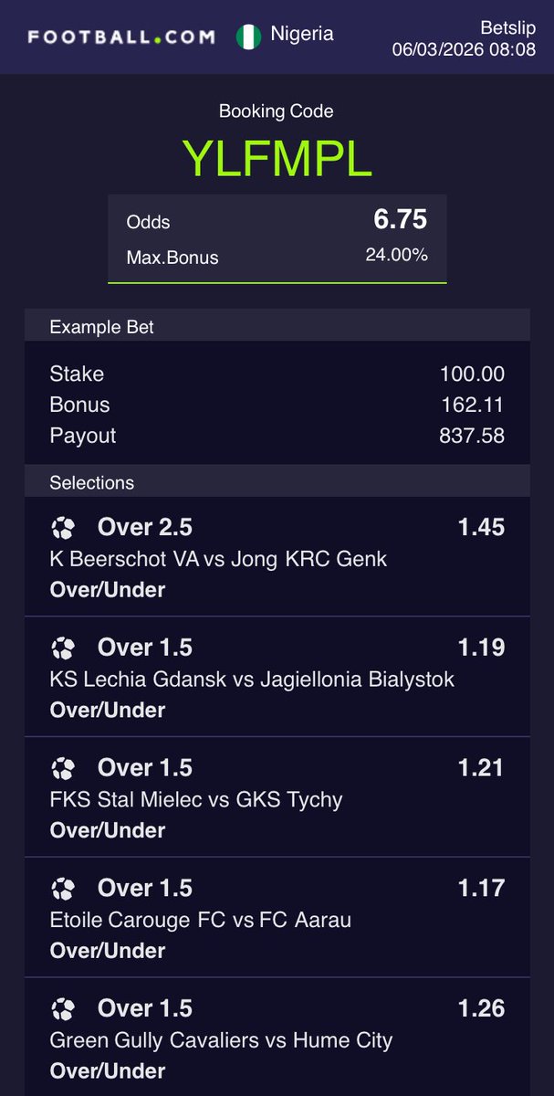 WIN_TO_NIL's tweet photo. 5 odds 
Breakfast tickets 🔥✅ https://t.co/140JnT6yUJ