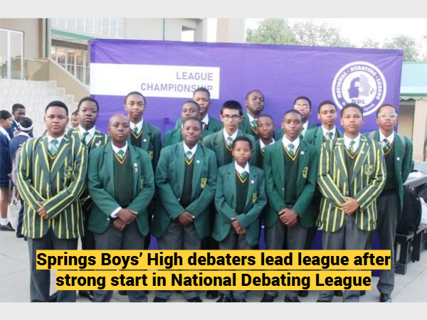 Springs Boys’ High School (SBHS) debaters recently completed the first two rounds of the National Debating League (NDL) and are off to a good start.

Read more here: citizen.co.za/springs-advert…