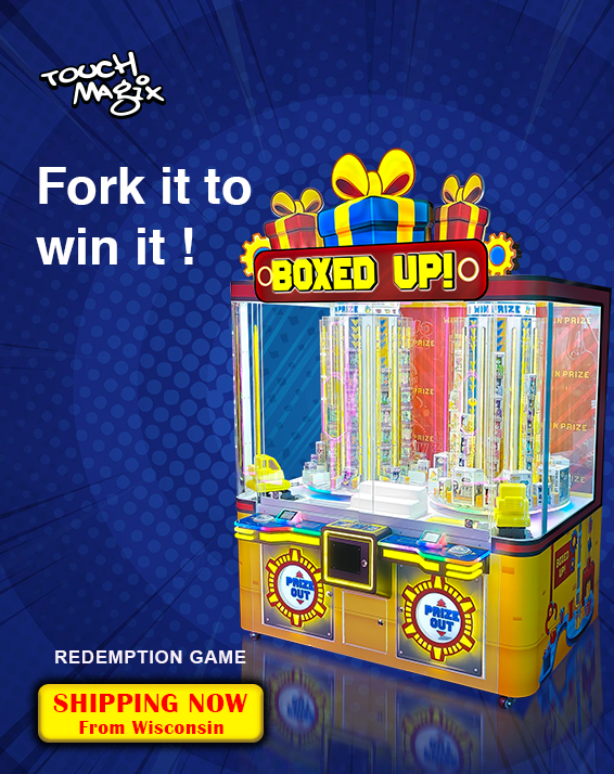 Timing is everything! 

Fork it at the right moment and win exciting boxed prizes.

High thrills. High rewards.

For more details, 📩 sales@touchmagix.com

Call or WhatsApp: 📞 +1 (310) 230-5083 | +91 9096701000

#ArcadeFun #PrizeVending #WinIt #Arcade #touchmagix #BoxedUp