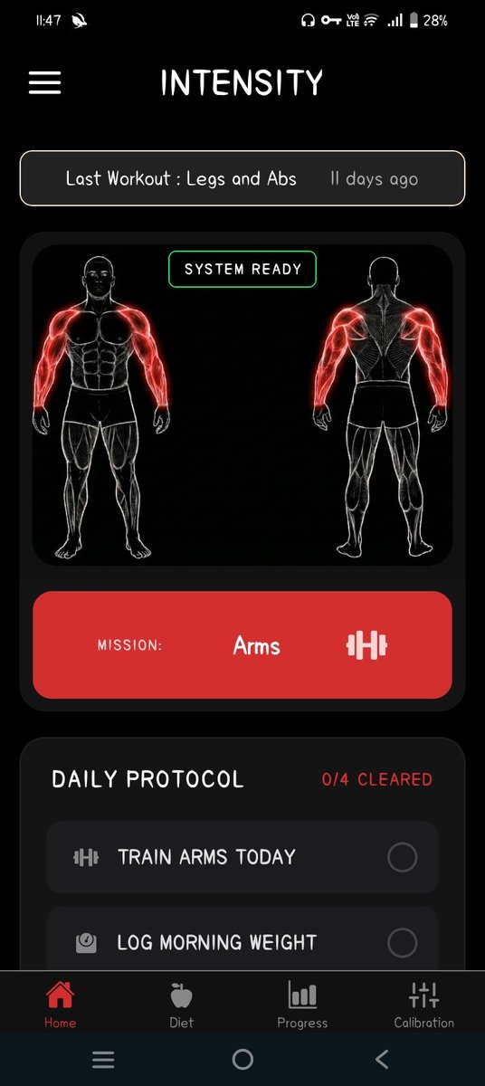 priyam_dev_8's tweet photo. Need test users for my app. 

I have recently completed my HIT training app- INTENSITY. I need some test users to provide feedback and follow the routines. You can train if your goals are size and strength. It focuses on recovery and rest days. Reply if interested. https://t.co/Hgmr3QCiZa