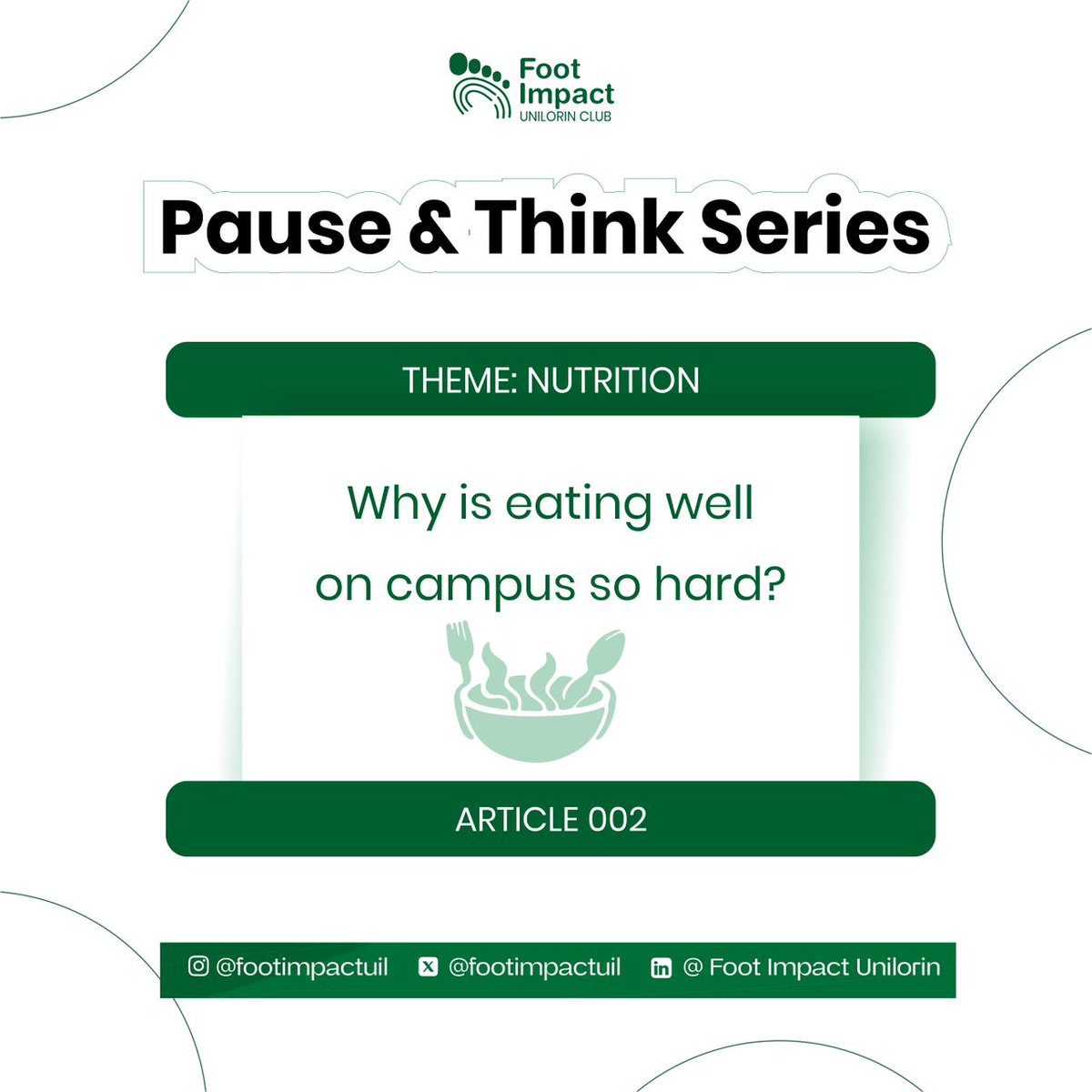 FootImpactUil's tweet photo. Hii this is the Pause &amp; Think of this week. 
Title—"Why is eating well on campus so hard?"

I sat through that first class with my stomach growling. Not the quiet kind you can ignore. The kind that pulses.
👇👇👇
https://t.co/xkCmj9eVy4 https://t.co/yn4iJSSIUj