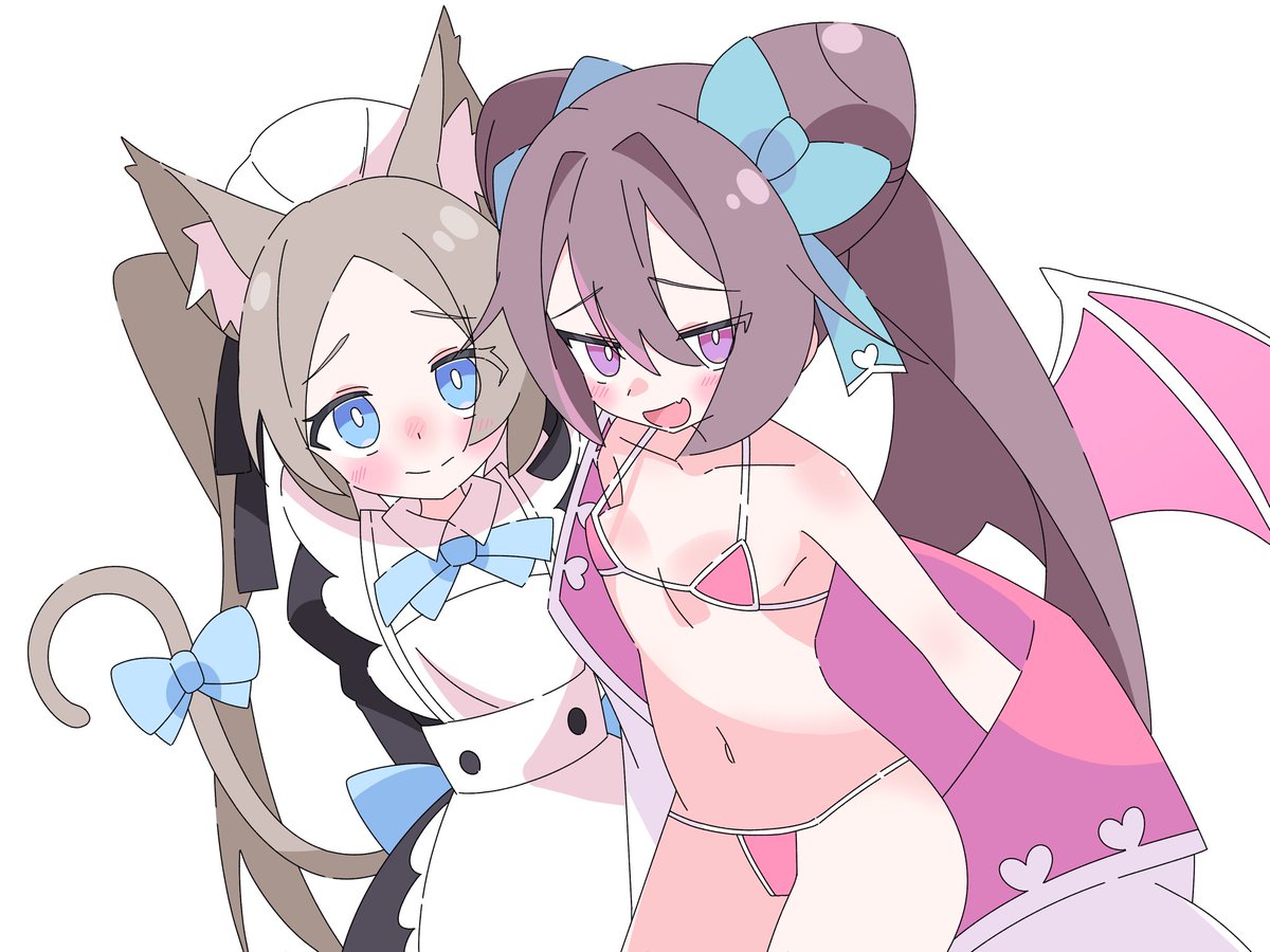 ロリマゾ鎮魂歌に登場する
サキュバスクイーン&amp;メイドちゃんを描かせて頂きました！