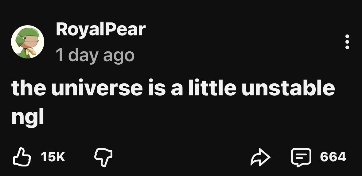 Oh pear UU jumpscare that’s not what I expected to see today