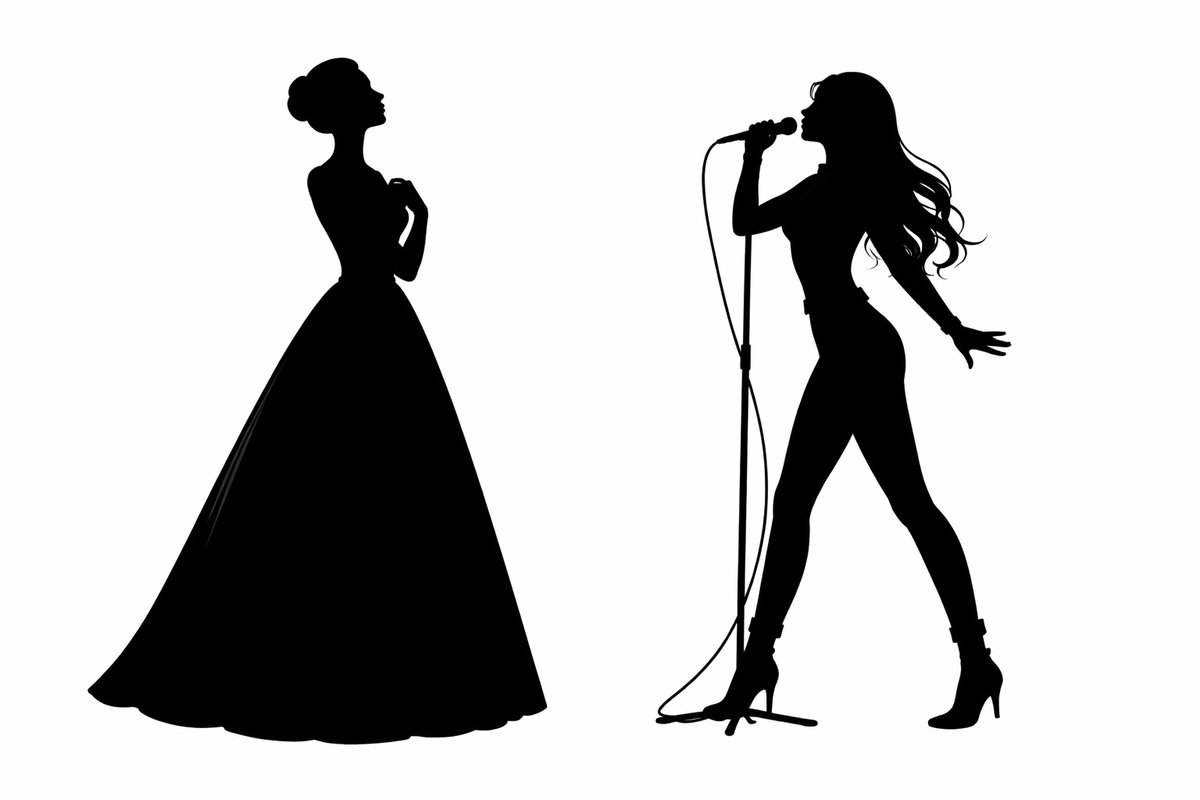 クラシックとポップス、ジャズなどの発声は何が違うのか。

声が出るプロセスそのものは同じだ。
呼気圧が声帯を振動させ、共鳴腔で音になる。
ここは変わらない。

違いが出るのは「何を優先して作るか」だ。

クラシックは、生の声でホールを満たすことが前提になる。