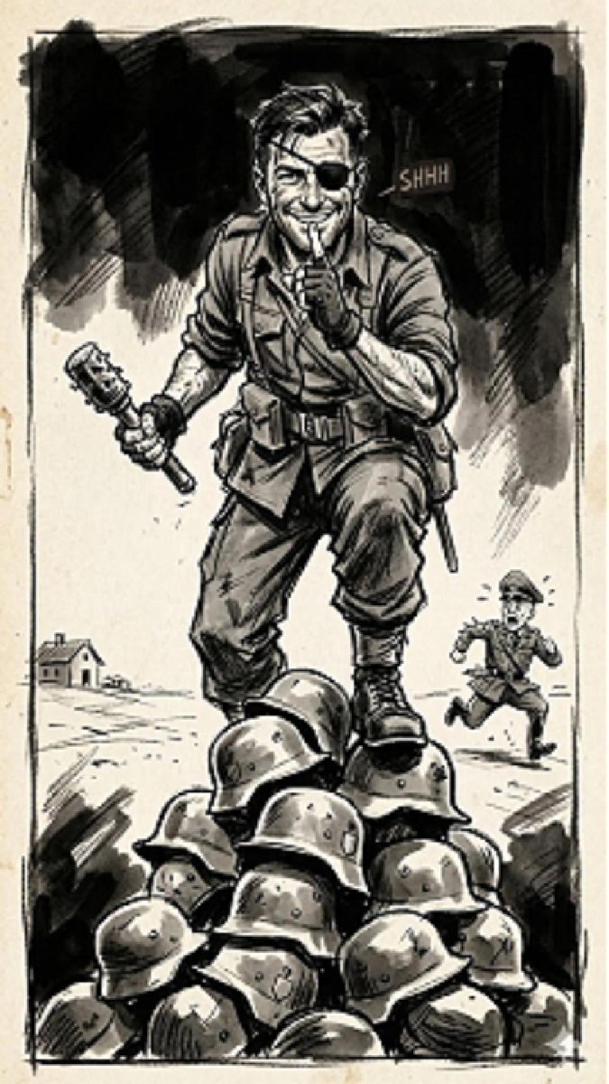 TheNthReality's tweet photo. Meet Léo Major, the "One-Eyed Ghost" who refused to go home after losing an eye and instead decided to liberate an entire Dutch city single-handedly.

In one of the craziest stories of WWII, Léo Major bluffed the German garrison of Zwolle into thinking they were under attack by a massive Canadian force. He ran around throwing grenades, firing his machine gun, and capturing groups of soldiers all by himself. By morning, the Germans had fled, and the town was free.

Oh, and he also captured 93 soldiers in a previous battle just for fun

#WWII #LeoMajor #Canada