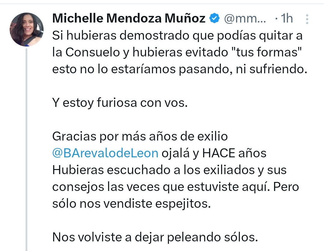 Seguirás errante Iguana Mariguana.
Desterrada, olvidada por siempre, sufre por el resto de tu vida. 
Que la soledad te acompañe toda tu vida, Tanto daño le haz hecho a Guatemala.
