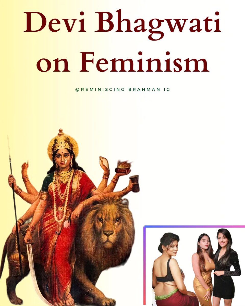 _adityabh's tweet photo. No place for a degenerate ideology like feminism in Hinduism.

#repost https://t.co/YTk3MqU3PZ